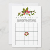 Floral Holly Vrijgezellenfeest Bingo Kaart (Voorkant)
