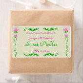 Floral Home Canning Jar Label Sjabloon (Insitu)