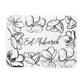 Floral, home decor cadeaus Eid Mubarak home decor Magneet (Horizontaal)