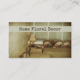 Floral Home Interieur Ontwerper Decor Meubels Visitekaartje
