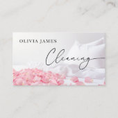 Floral Home Schoonmaak Maid Housekeeper service Visitekaartje (Voorkant)