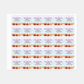 Floral Homemade voor u kleine vierkante waslabel Labels (Vel)