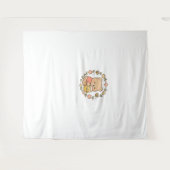 Floral Honey Bear | Pastel Watercolor Bodysuit Wandkleed (Voorkant (horizontaal))