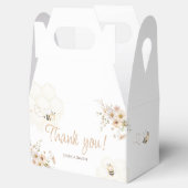 Floral Honey Bee Baby shower Bedankdoosjes (Geopend)