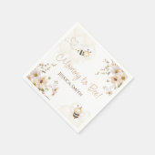 Floral Honey Bee Baby shower Servet (Hoek)