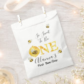 Floral Honey Bee First Bee Day Birthday Bedankzakje (Geknipt)