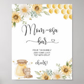 Floral honey beer Mam-osa bar Poster (Voorkant)
