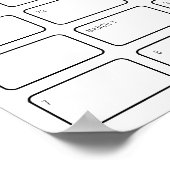 Floral Honeycomb | Baby shower Birthday Guining Poster (Hoek)