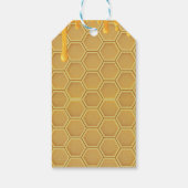Floral Honeycomb Honingbij Honey Drip Baby shower Cadeaulabel (Achterkant)