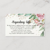 Floral Honeymoon Fund In plaats van Gifts Kaarten (Voorkant)