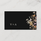 Floral Honeymoon Wish Informatiekaartje (Achterkant)