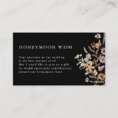 Floral Honeymoon Wish Informatiekaartje (Voorkant)