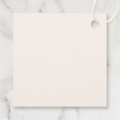 Floral Hoop Bewerkbare Kleur Bruiloft Favor Labels (Achterkant)