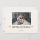 Floral Hoop Bewerkbare kleur Save the Date Kaart (Achterkant)