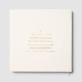 Floral Hoop Elegant Wedding Bewerkbare Kleur Gastenboek (Achterkant)