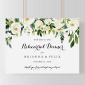Floral Horizontal Rehearsal Welkomstbord Poster