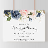 Floral Horizontal Rehearsal Welkomstbord Poster