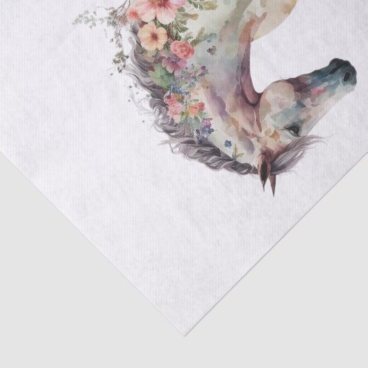 Floral Horse II Tissuepapier (Detail)