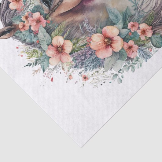 Floral Horse III Tissuepapier (Detail)