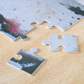 Floral Horse Jigzaag Puzzle Legpuzzel (Zijkant)