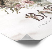 Floral Horse Ranch Baby shower Poster (Hoek)