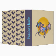 Floral Horse Silhouette_Paars Multomap