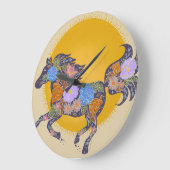 Floral Horse Silhouette_Paarse klok (Hoek)