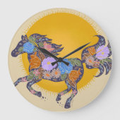 Floral Horse Silhouette_Paarse klok (Voorkant)