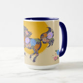 Floral Horse Silhouette_Paarse Mok Cup (Voorkant rechts)