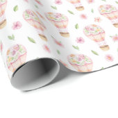 Floral Hot Air-ballon Cadeaupapier (Rol Hoek)