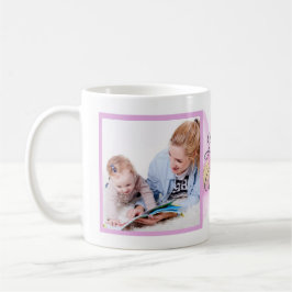 Floral hou van je mama | Moederdag | Twee foto Koffiemok