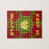 Floral Houd het eenvoudig Legpuzzel (Horizontaal)