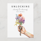 Floral House Keys Vastgoed Marketing Briefkaart (Voorkant)