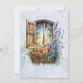 Floral Housewarming Party uit het bijtende land Kaart (Achterkant)