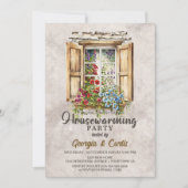 Floral Housewarming Party uit het bijtende land Kaart (Voorkant)