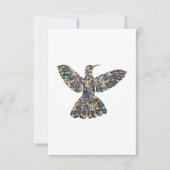 Floral Hummingbird Kaart (Voorkant)