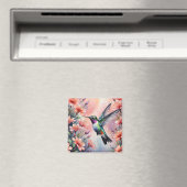 floral hummingbird magnet (Insitu (Vaatwasser))
