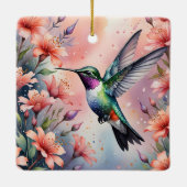 floral hummingbird ornament (Achterkant)