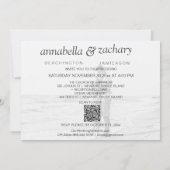 *~* Floral Hummingbird PHOTO QR RSVP AR26 WEDDING Kaart (Achterkant)