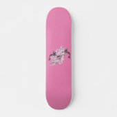 Floral Hummingbird Pink Persoonlijk Skateboard (Voorkant)