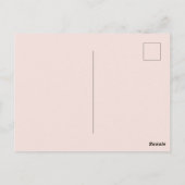 Floral Hummingbird Save the Date Briefkaart (Achterkant)