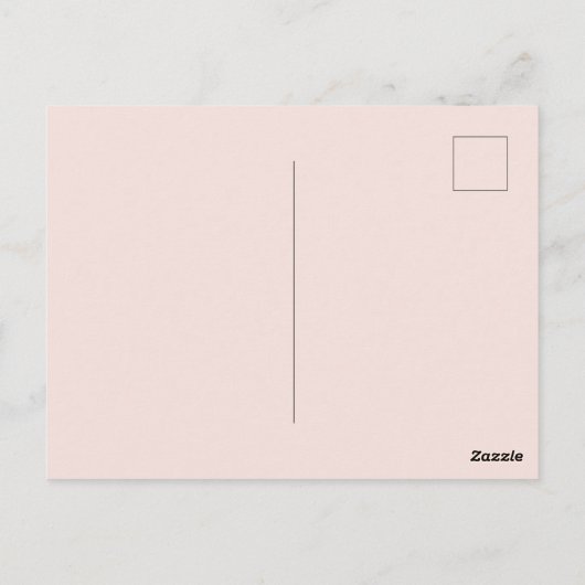 Floral Hummingbird Save the Date Briefkaart (Achterkant)