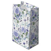 Floral Hydrangea Gift Bag Klein Cadeauzakje (Achterkant Gekanteld)