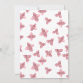 Floral Hydrangea Hot Air Ballon Baby shower | Kaart (Achterkant)