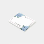Floral Hydrangea Pink and Blue Personalized Post-it® Notes (Schuin)
