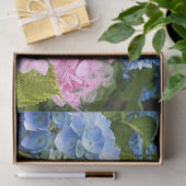 Floral Hydrangea Roze Blauw Ontstekingsvaartuig Tissuepapier (Geschenk)
