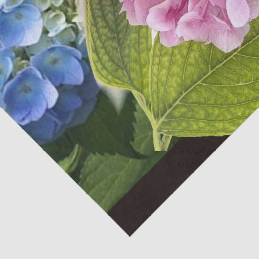 Floral Hydrangea Roze Blauw Ontstekingsvaartuig Tissuepapier (Detail)