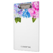 Floral Hydrangea Waterverf | Jouw namen toevoegen Klembord (Links)