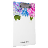 Floral Hydrangea Waterverf | Jouw namen toevoegen Klembord (Rechts)
