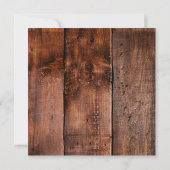 Floral Hydrangeas Rustic Wood Rehearsal Dinner Kaart (Achterkant)